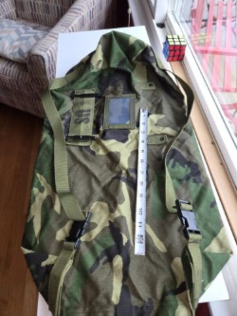 US Military Chemical Protective Carrying Bag Utility Stuff Sack Woodland Camo